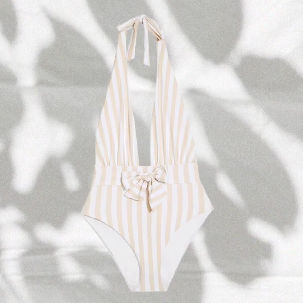 WeWoreWhat Brooklyn Bow Tie One-piece Swim - Picture 11 of 11